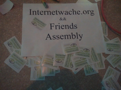Internetwache.org Stickers and Assembly
